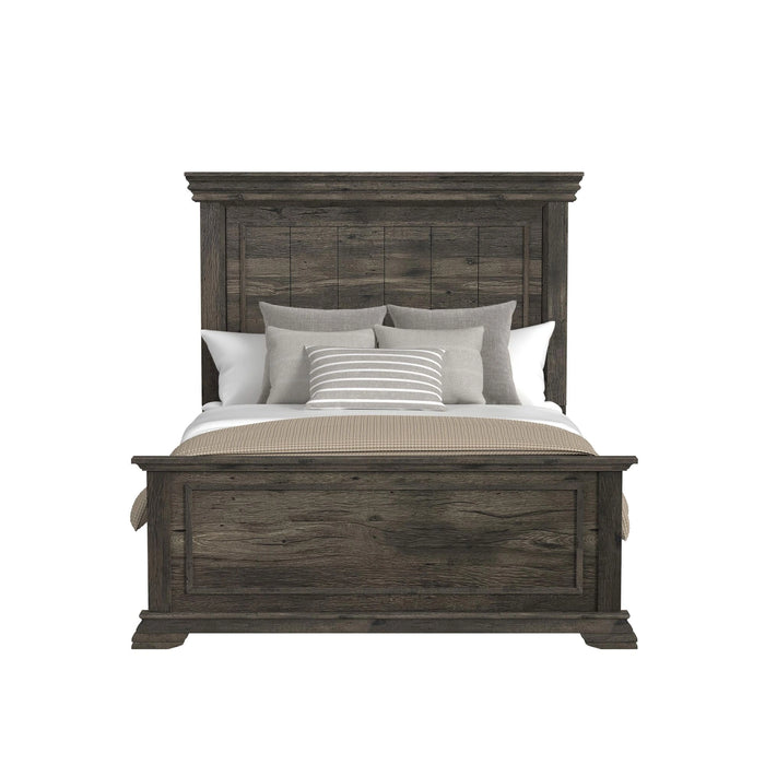 Park Ridge Panel Bed in Charcoal