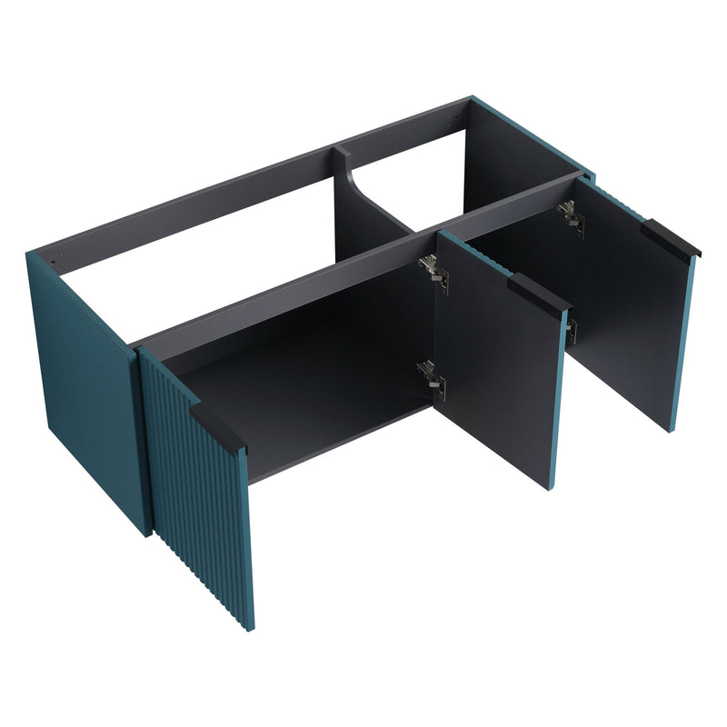 Contemporary Wall Mounted Bathroom Vanity With Soft Close Doors