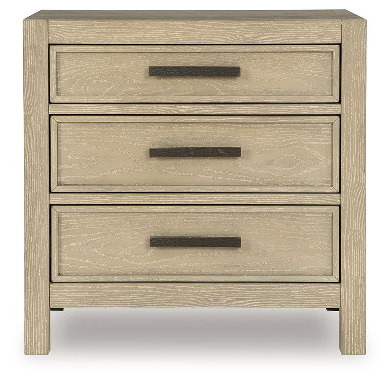 Calmoro - Three Drawer Night Stand - Gray