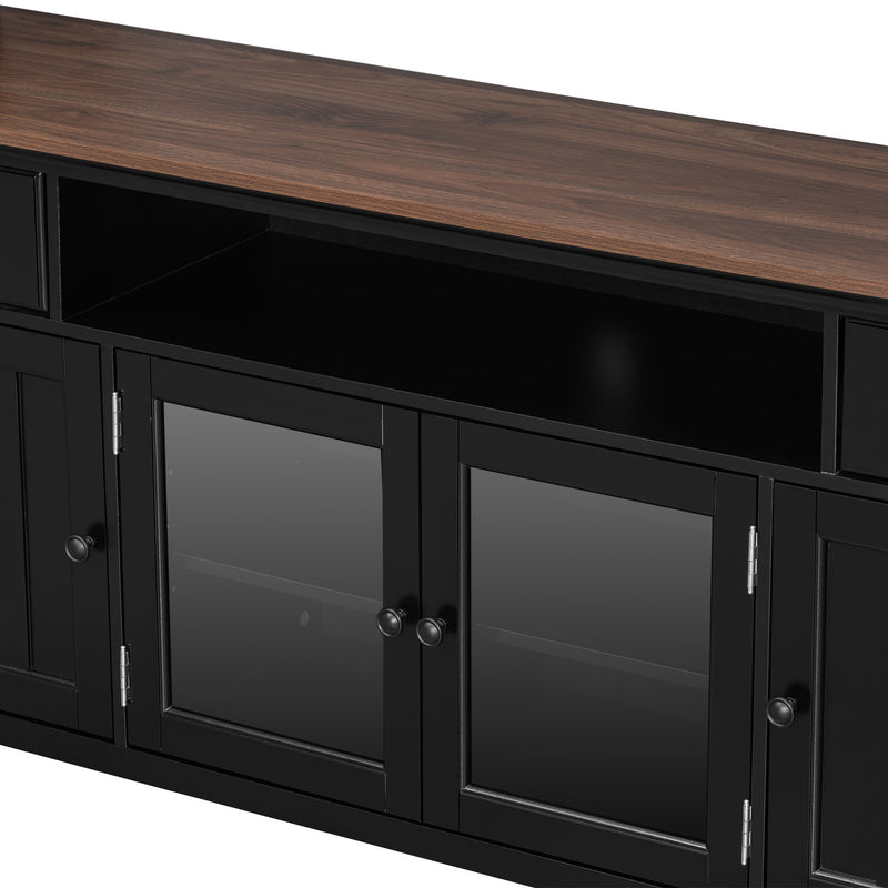 Extra Large TV Stand, Entertainment Center With Storage Cabinets