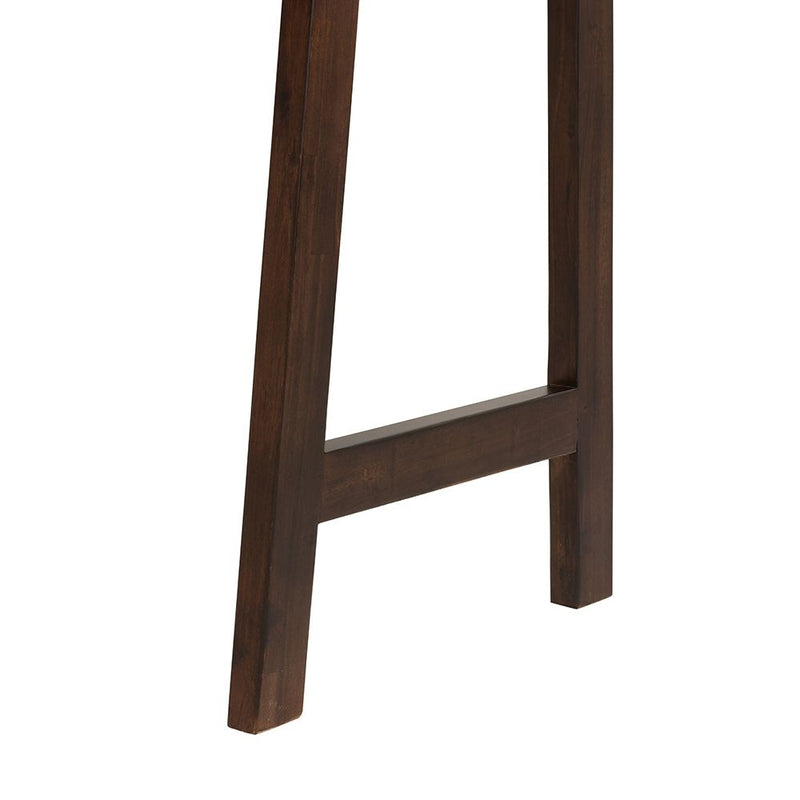 Ladder Desk, Ladder Style Display Shelf - Natural Wood / Brown