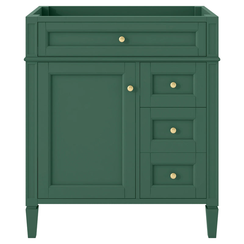 Bathroom Vanity With 2 Drawers And Tip-Out Drawer, Storage Cabinet