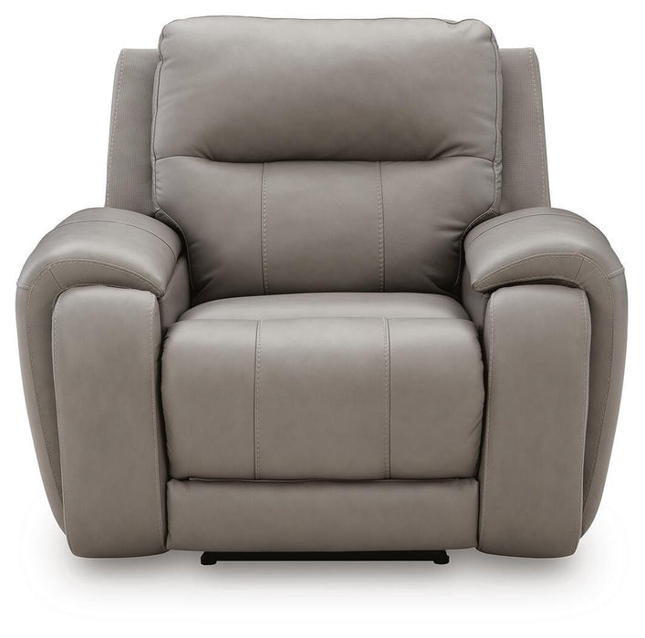 Real Moments - Power Recliner With Audio Seating - Ash