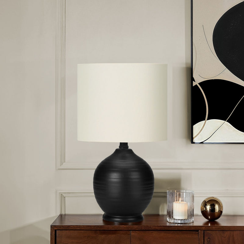 Lighting, Table Lamp, Ceramic, Transitional - Black