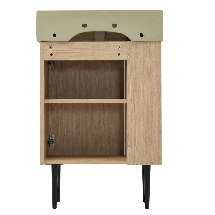 Bathroom Vanity, Combo Cabinet, Bathroom Storage Cabinet, Single Ceramic Sink