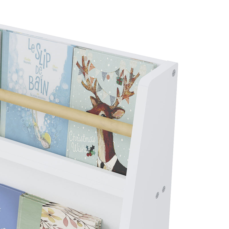 3 Tier Book Shelf, Compact Storage For Bedrooms