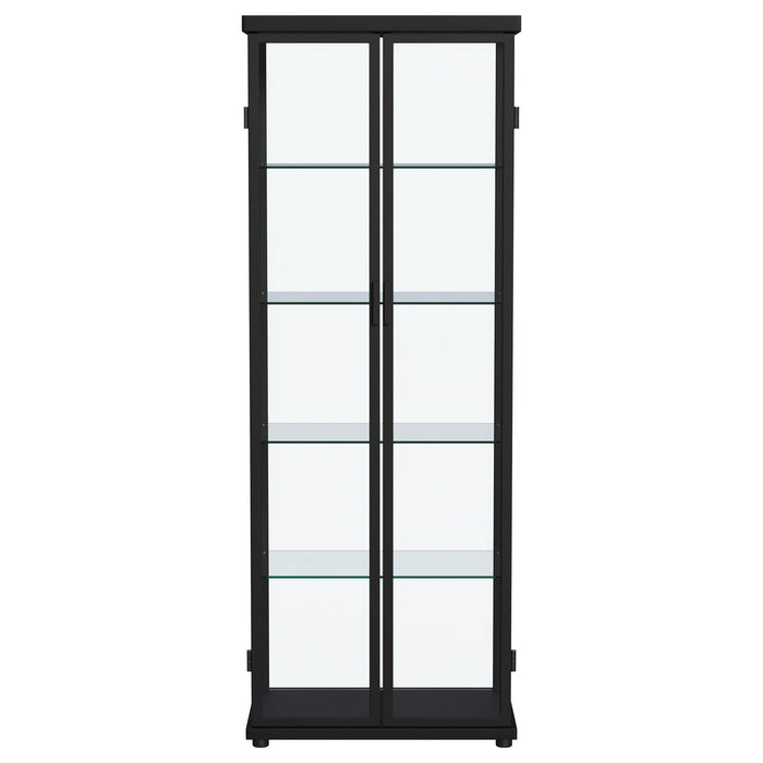 Nevra - 4 Shelf Display LED Curio Cabinet