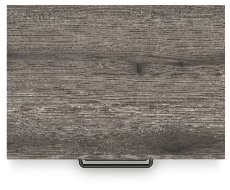 Graystorm - Two Drawer Night Stand - Brown Gray