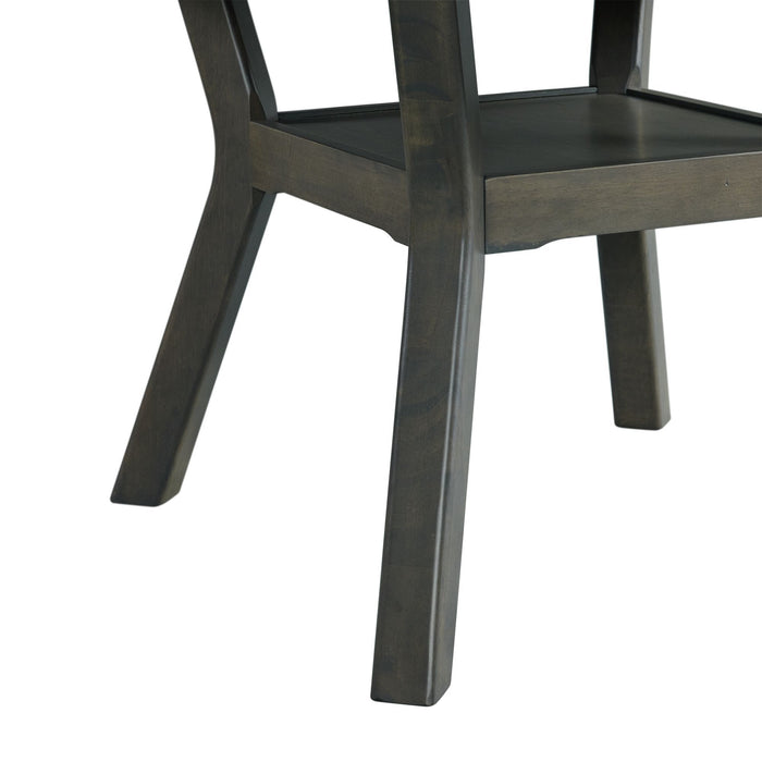 Amherst - Dining Table With Wood Leg - Gray Finish
