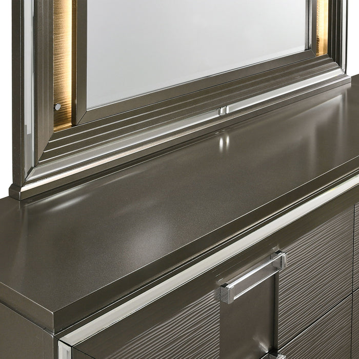 Twenty Nine - 6-Drawer Dresser With Mood Lighting Mirror