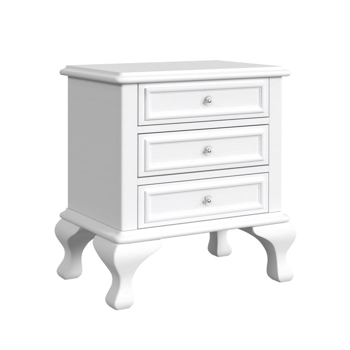 Jesse - 4 Piece Full Panel With Trundle Bedroom Set - White