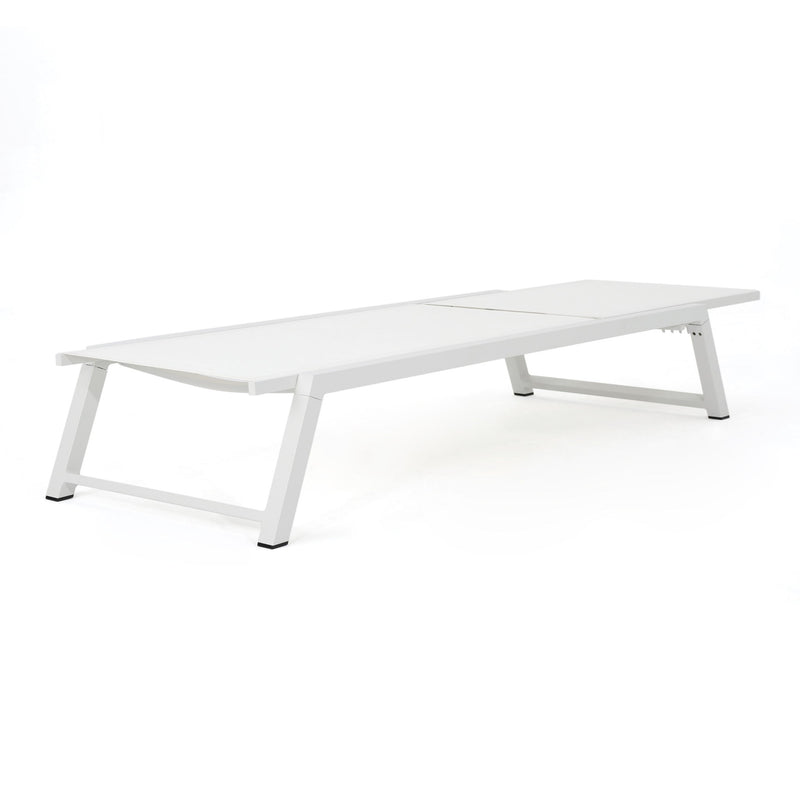 Myers - Chaise Lounge - White
