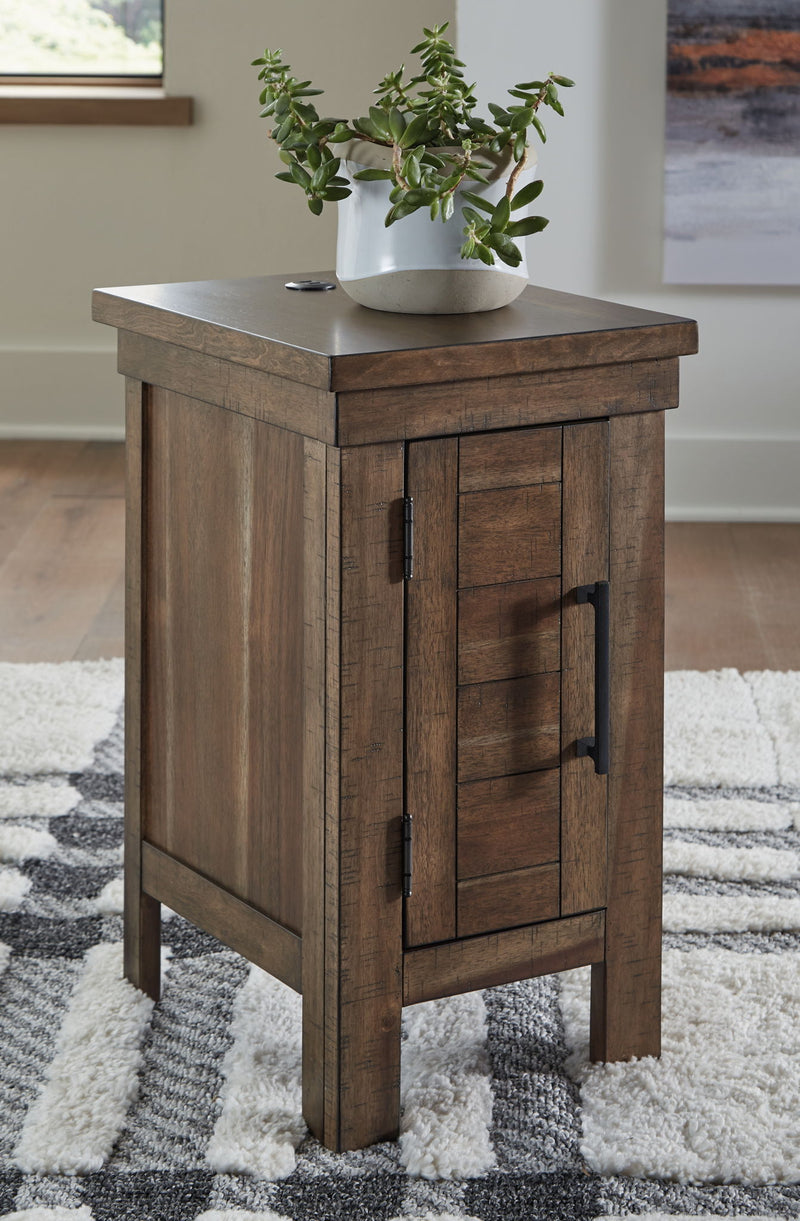 Moriville - Chair Side End Table - Grayish Brown
