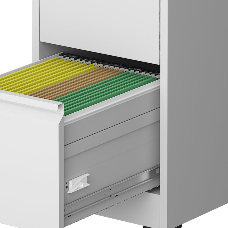 Drawer Metal Locking Vertical File Cabinet With Wheels Heavy Duty Lockable Storage