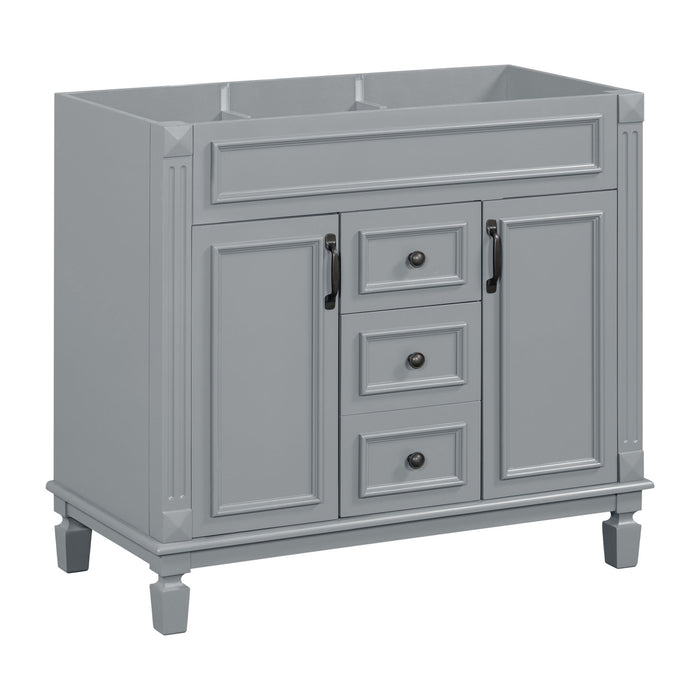 Bathroom Vanity Cabinet With 2 Soft Closing Doors And 2 Drawers
