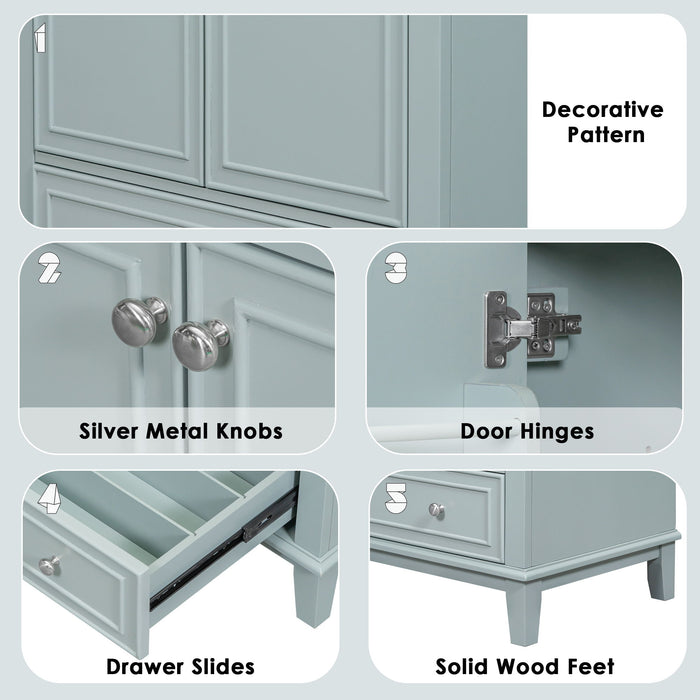 Modern Bathroom Vanity Base Only With Doors And Drawer