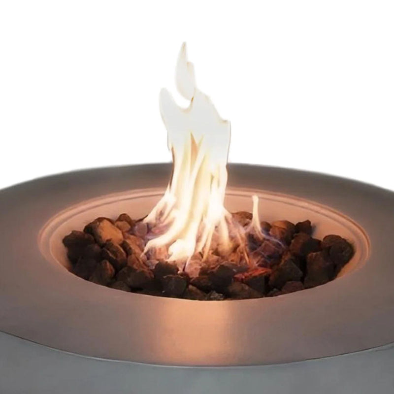 Reinforced - Propane Gas Outdoor Fire Pit Table With Lid