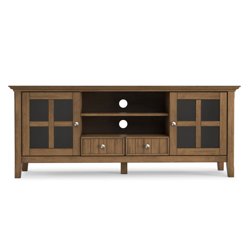 Acadian - TV Media Stand - Rustic Natural Aged Brown