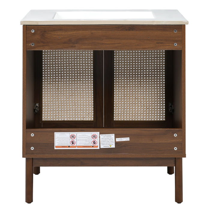 Bathroom Vanity Cabinet With Doors, Soft Close Design
