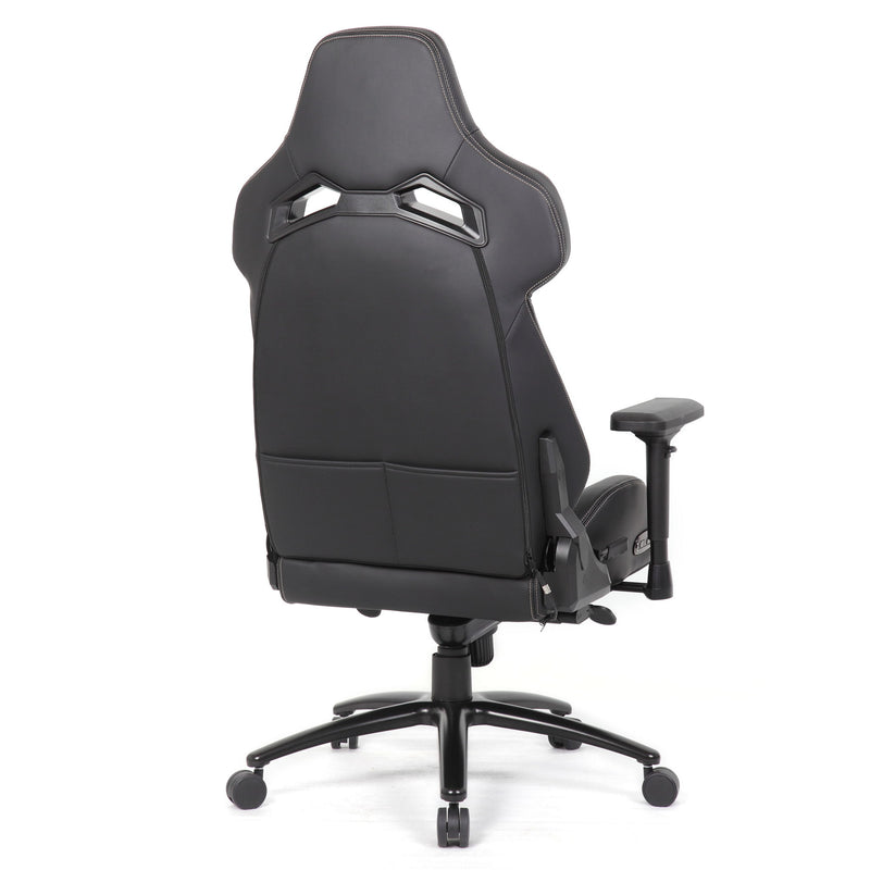 Gaming Chair With 4D Armrests, High Back Office Chair - Black / Gray