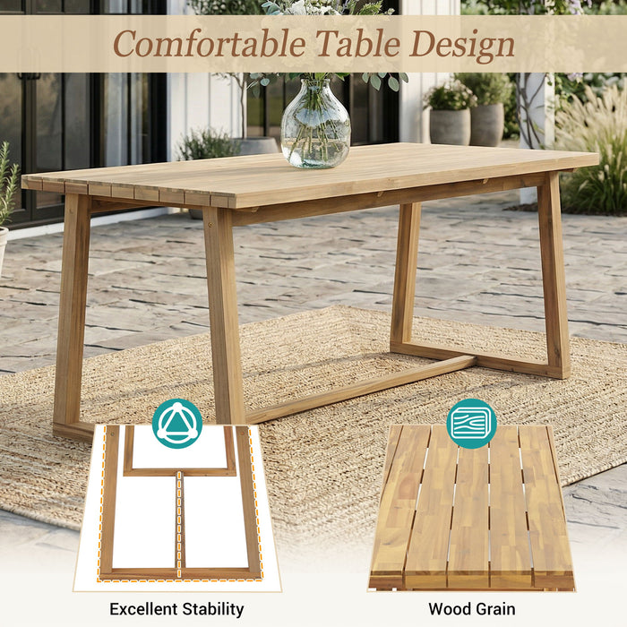 7 Piece Modern Outdoor Dining Set, Patio Furniture