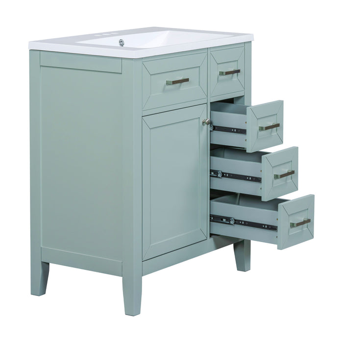 Modern Bathroom Vanity With Sink Combo, 3 Drawers
