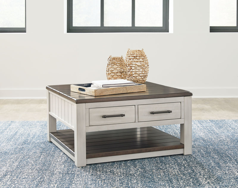 Darborn - Lift Top Cocktail Table - Gray / Brown