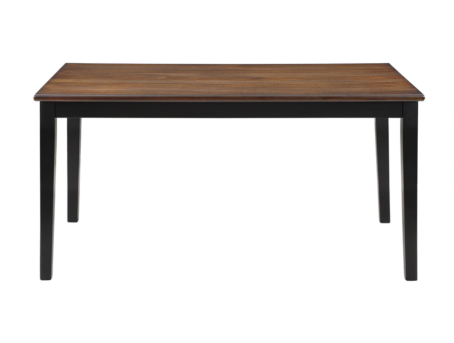 Potomac 60" Rectangle Dining Table & 4 Chairs-Brown/Black
