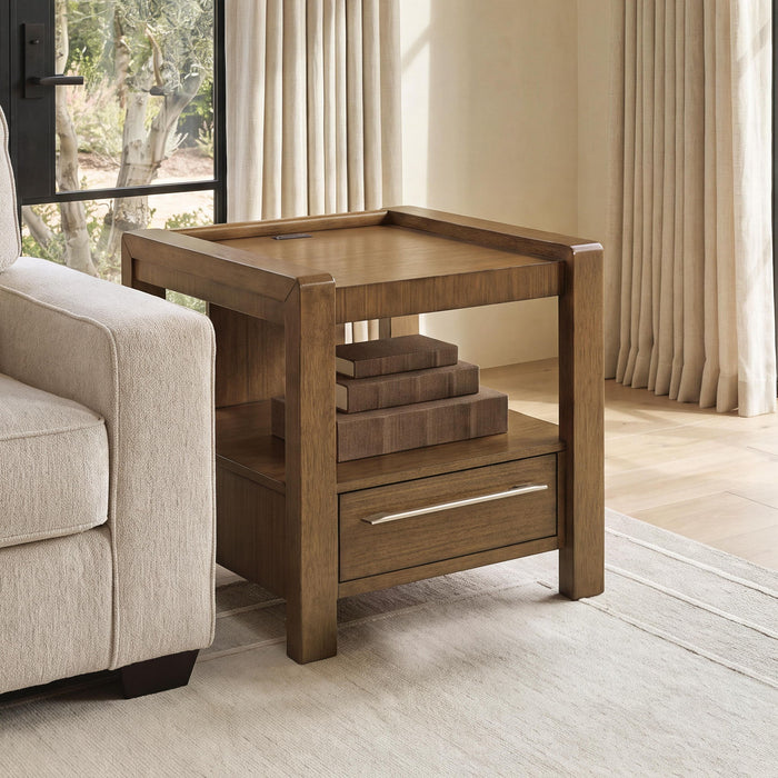 Marxmore - Square End Table - Brown