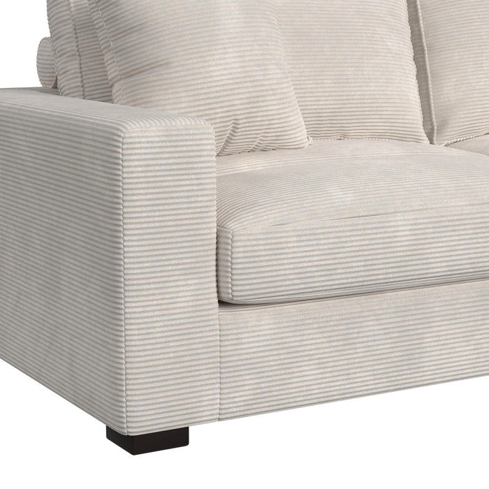 Arizona Modular Sectional Set with RHF Chaise in Steno Beige