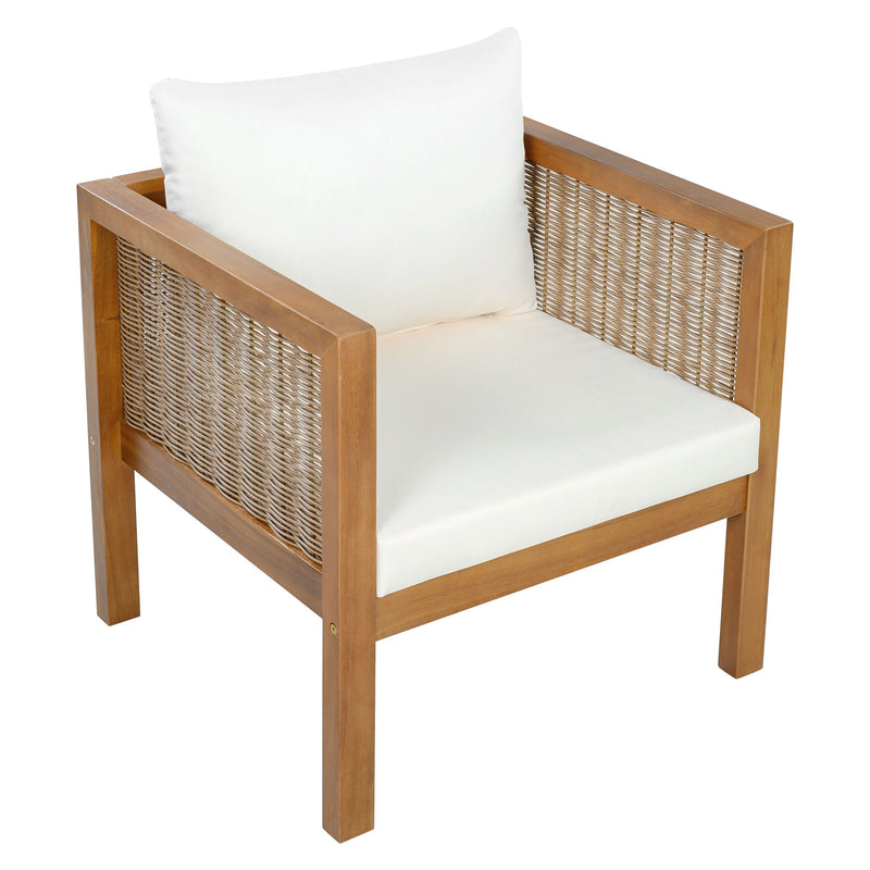 Patio Set Outdoor With Coffee Table And Cushions