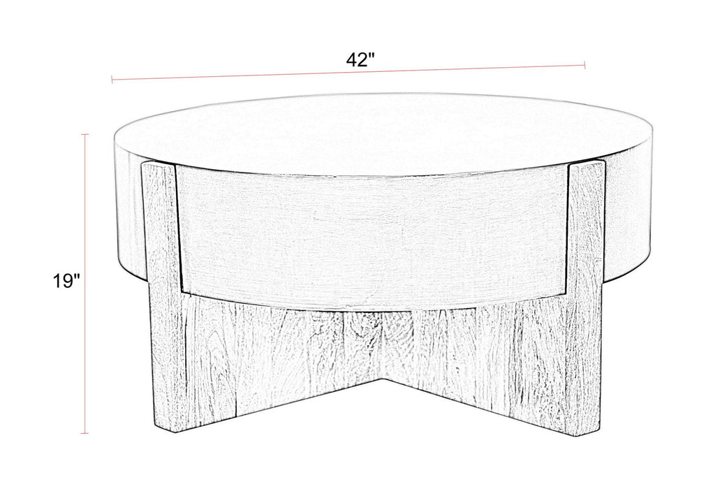 Aspen - 42" Round Cocktail Table With 2 End Tables - Barton Bronze