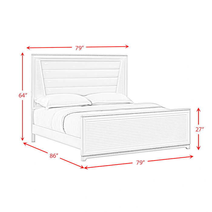 Denmark UPH Bedroom Set with Lights