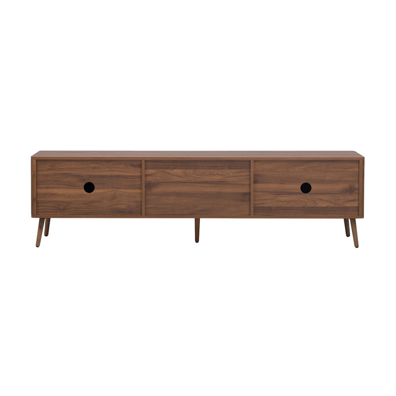 TV Stand With 2 Drawers, Media Console Table - Walnut