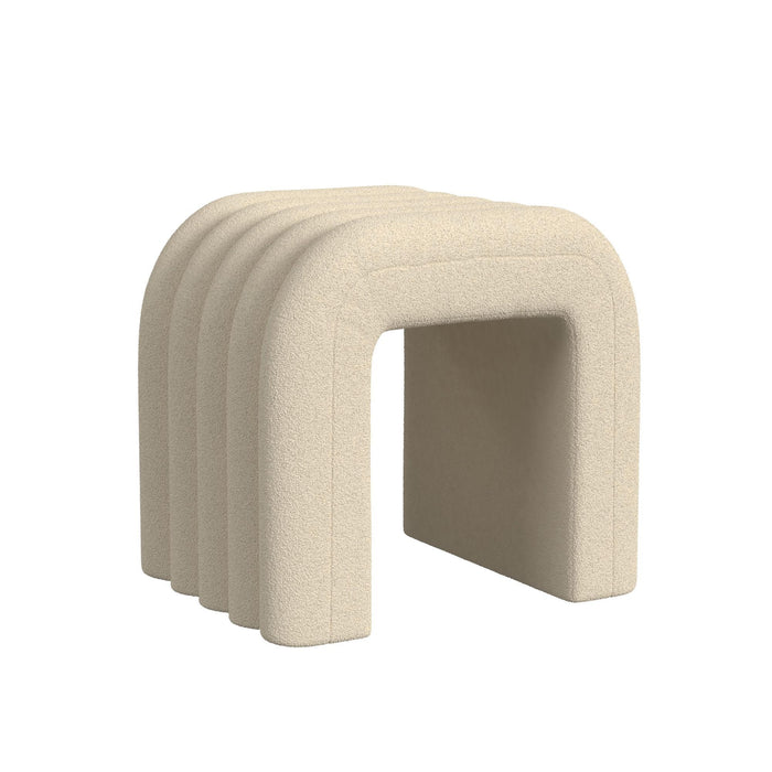 Seqouia - Bench With 2 Stools - Cream