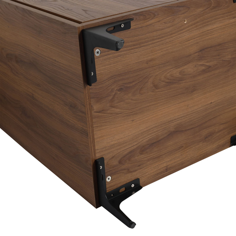 Modern Bathroom Vanity Storage Cabinet With Soft Closing Doors And Engineered Wood Construction