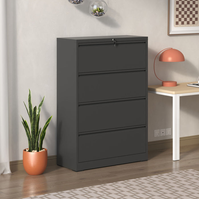Lateral File Cabinet, Heavy Duty Filing Holds Letter/Legal/A4 Files