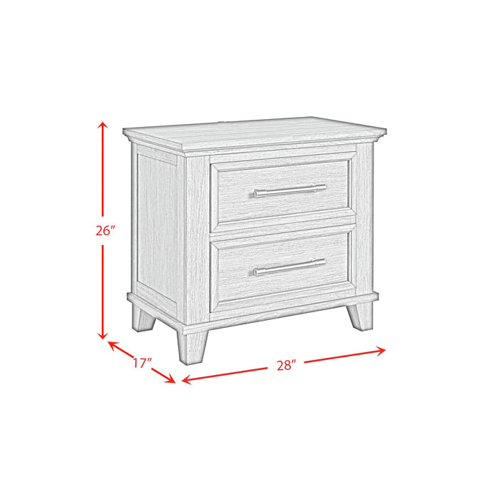 Canterbury 2-Drawer Nightstand with USB