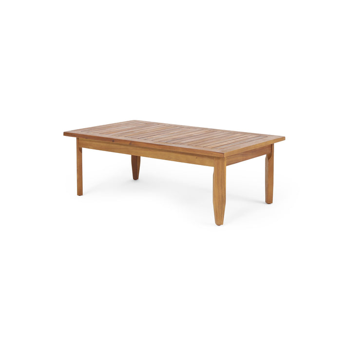 Bianca - Outdoor 3 Seater Sofa Chat Set With Ottoman - Teak