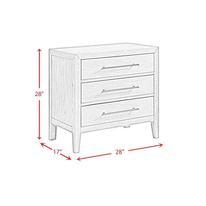 Versailles Contemporary - 3-Drawer Nightstand