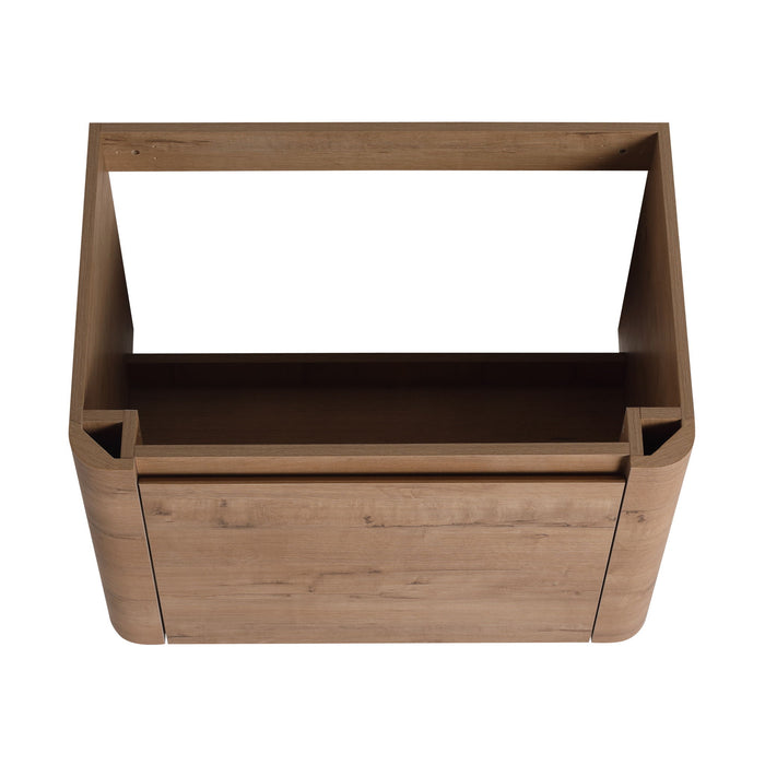 Wall Mounted Bathroom Vanity With Sink & 1 Soft Close Door