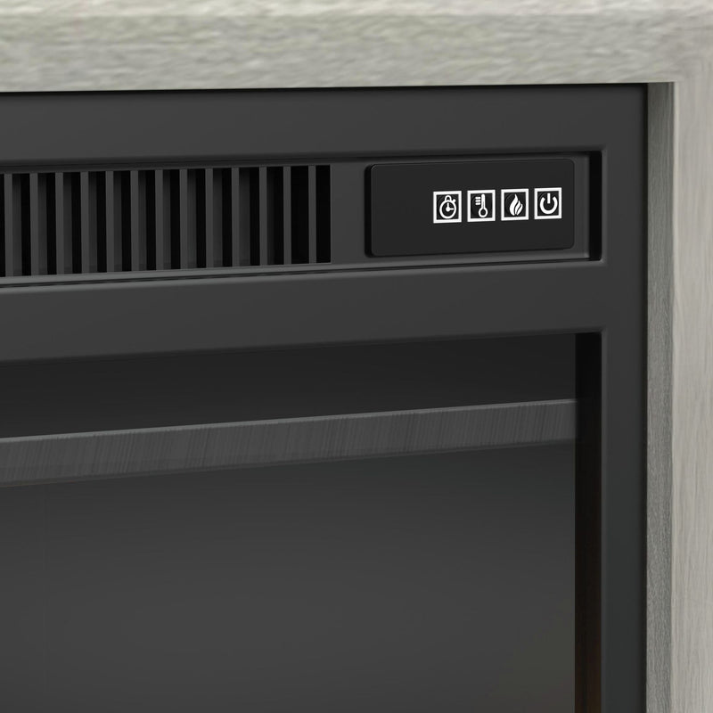 Westland - TV Console With Fireplace Insert - Almond