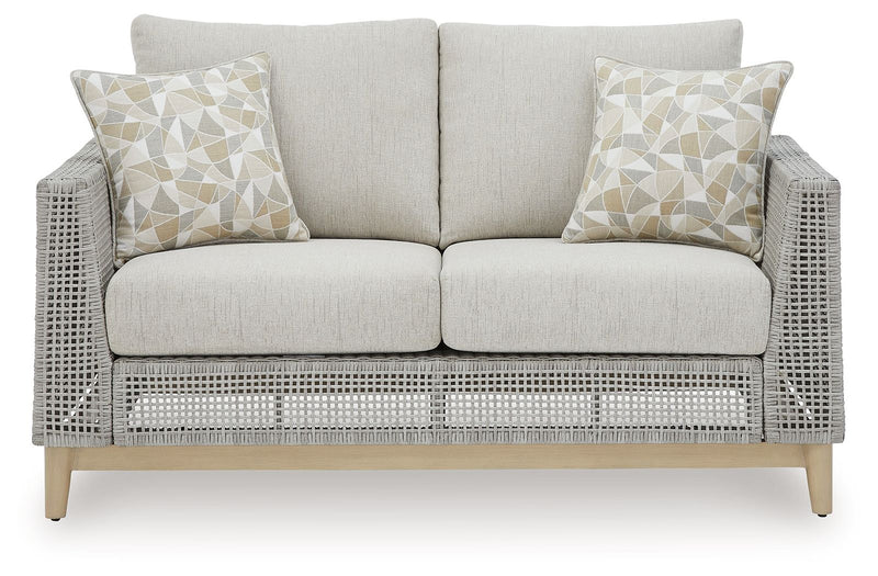 Seton Creek - Loveseat With Cushion - Gray