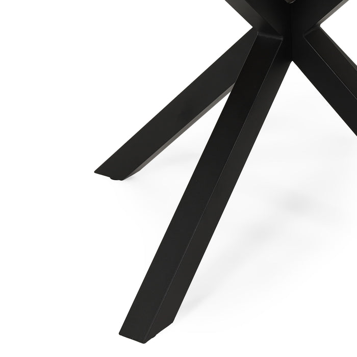 Outdoor Dining Table - Teak / Black