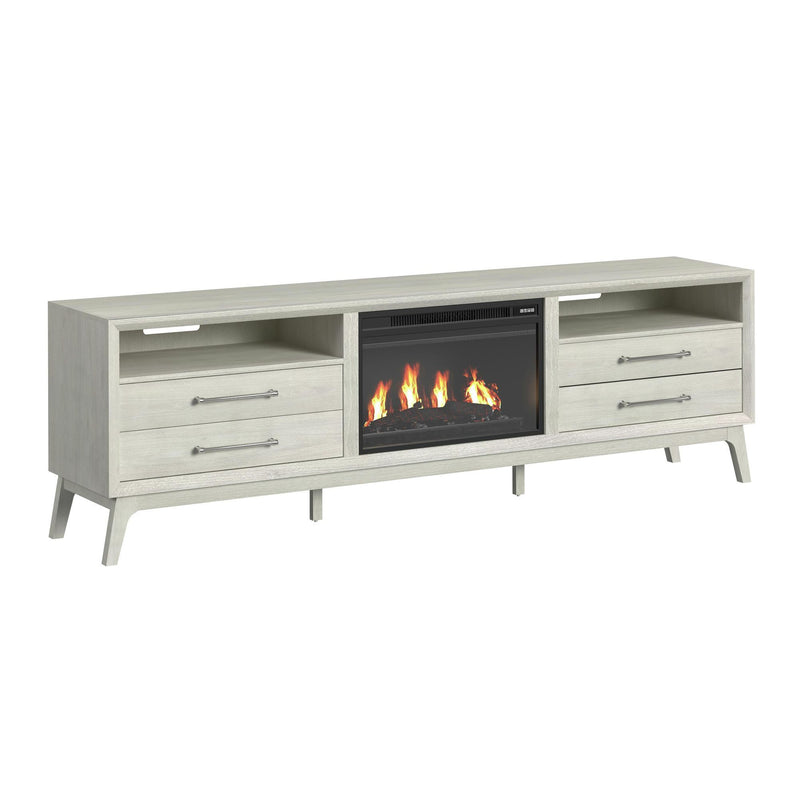 Westland - TV Console With Fireplace Insert - Almond