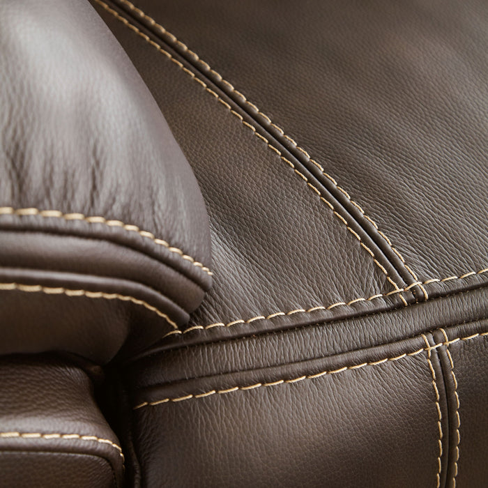 Dunleith - Zero Wall Recliner w/PWR HDRST - Chocolate