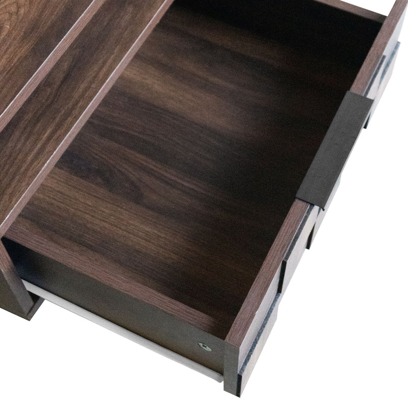 78" TV Stand With Storage Cabinets For Living Room - Walnut