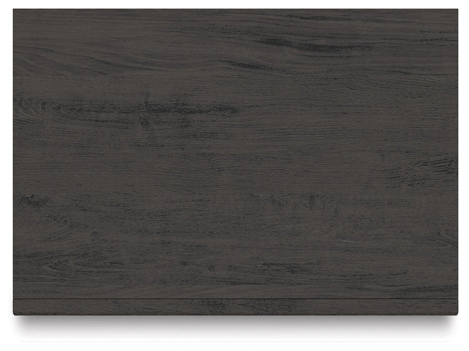 Fraluna - Two Drawer Night Stand - Charcoal