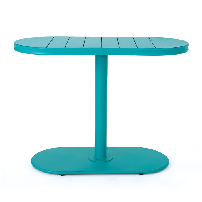 3 Piece Elegant Outdoor Bistro Set With 2 Chairs And Oval Table