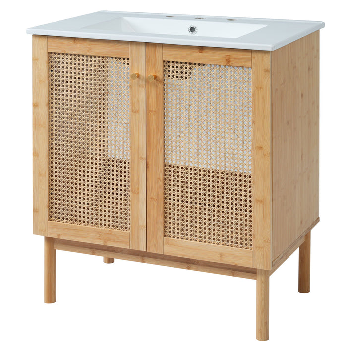 Bathroom Vanity Cabinet With Doors, Soft Close Design